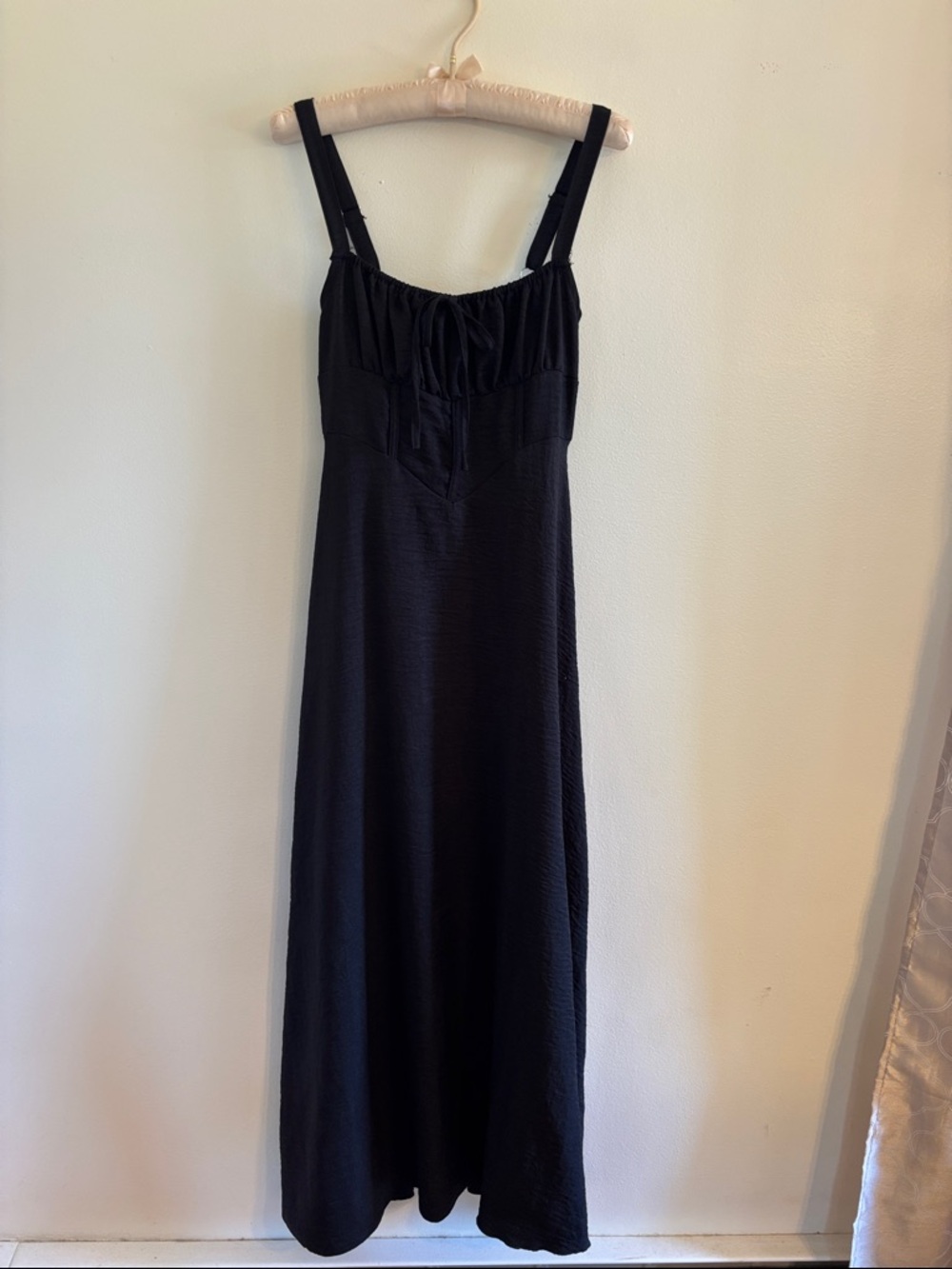 Black Maxi Sundress with Adjustable Straps